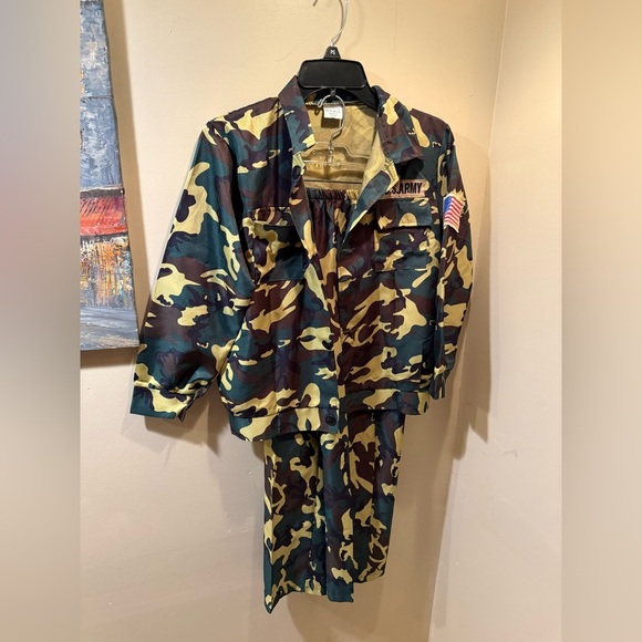 3 pc Camouflage Army Jacket and Pants Set Boys - Picture 2 of 9